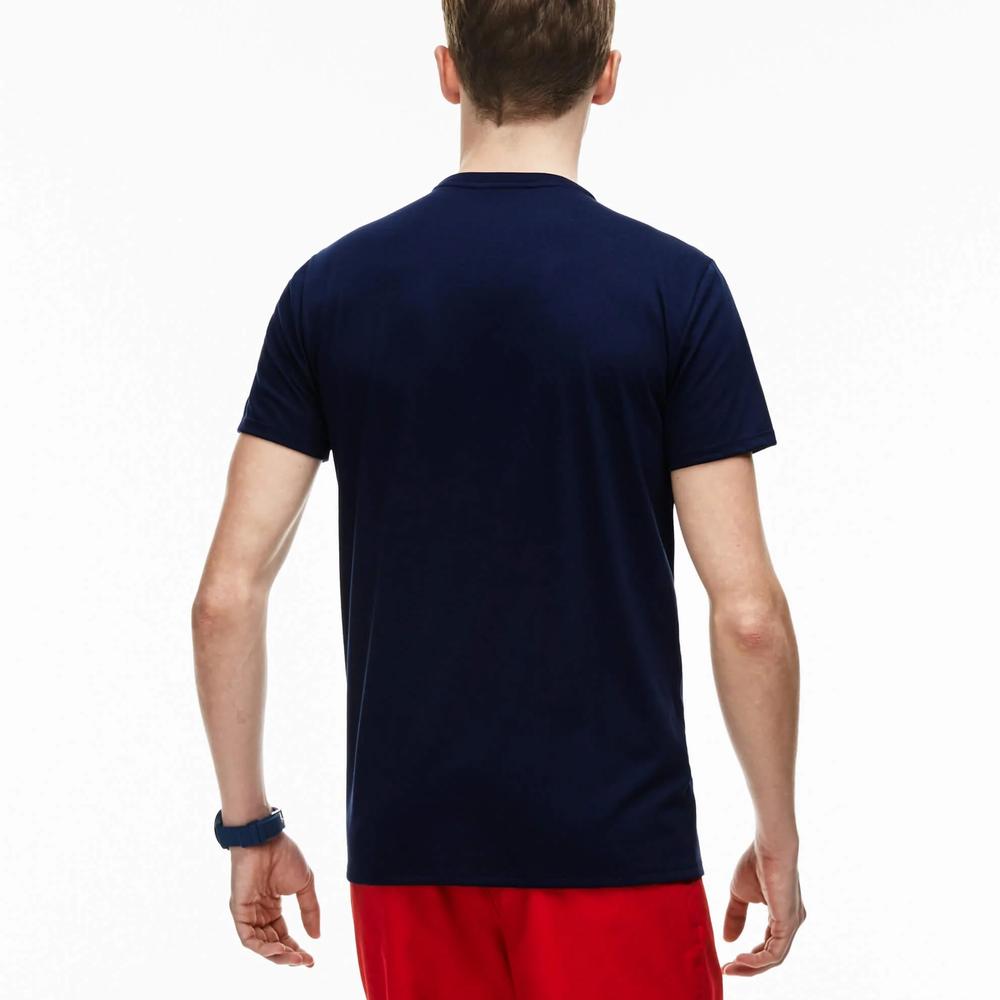 Póló Lacoste Crew Neck Pime Cotton Jersey TH6709-166 - sötétkék