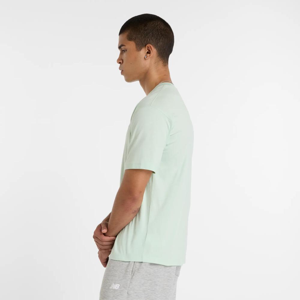 Férfi futópóló New Balance MT41509CYS - menta