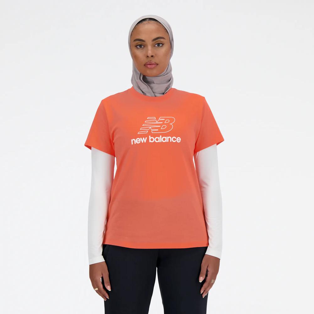 Női póló New Balance WT41816GFR - narancs