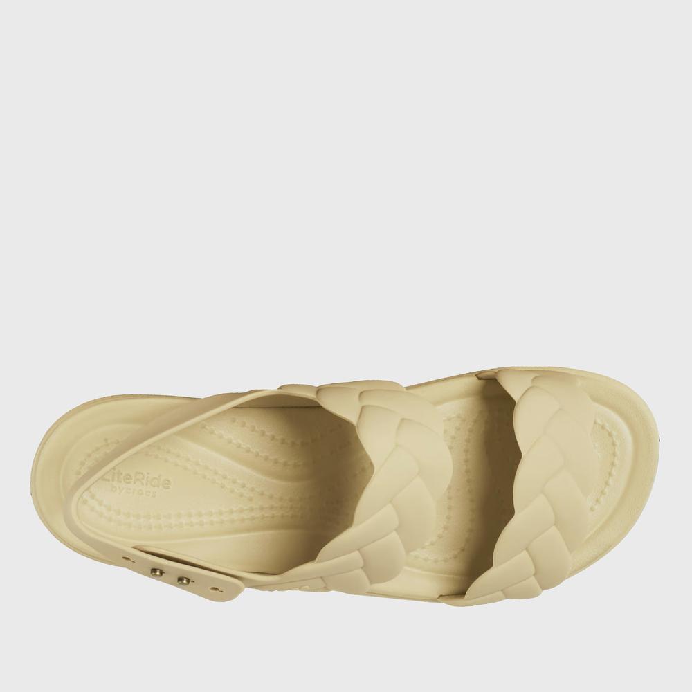 Flip Flop Crocs Brooklyn Woven Low Wedge 209977-212 - bézs
