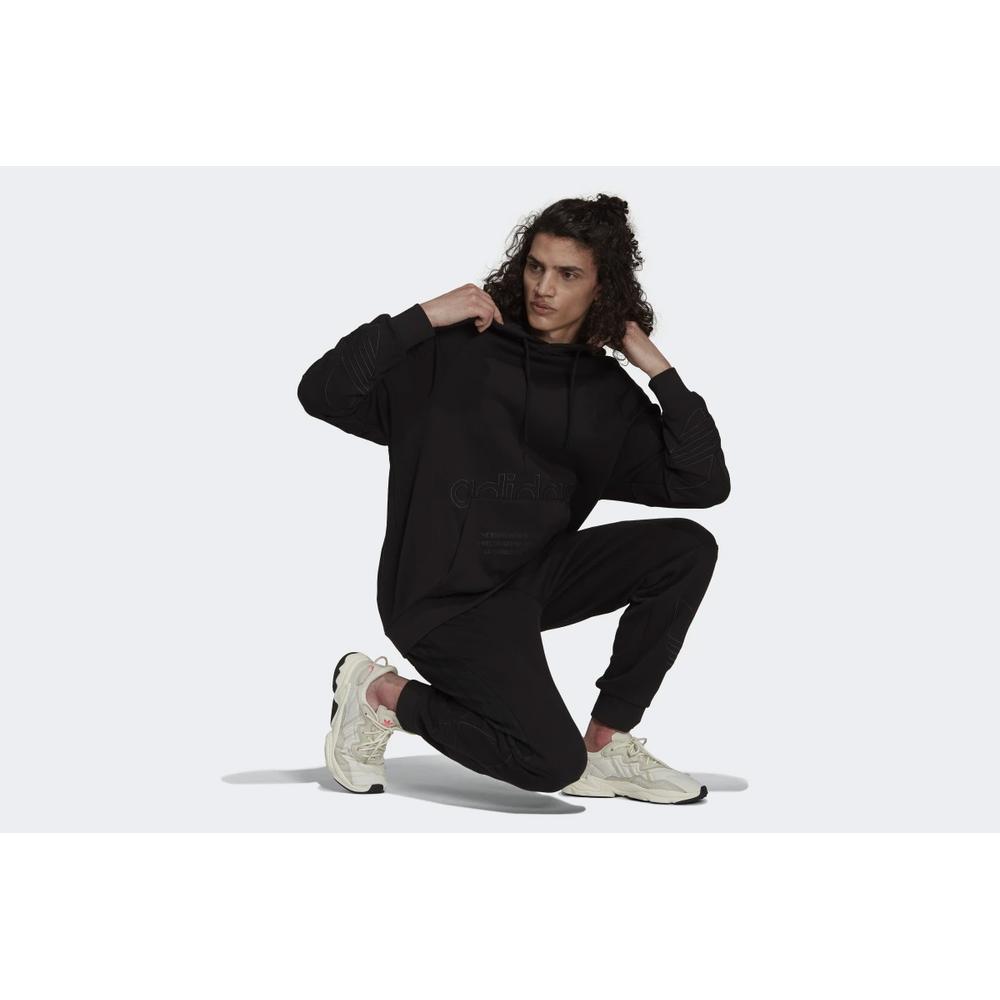 Pulóver adidas Originals Graphics Tricolor Hoodie H13453 - fekete