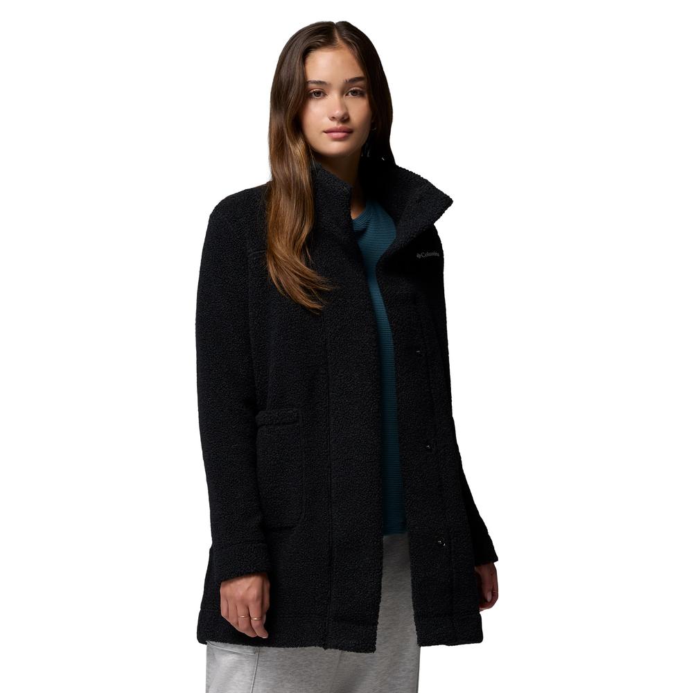 Női dzseki Columbia Panorama Lon Sherpa Fleece 1862582010 - fekete