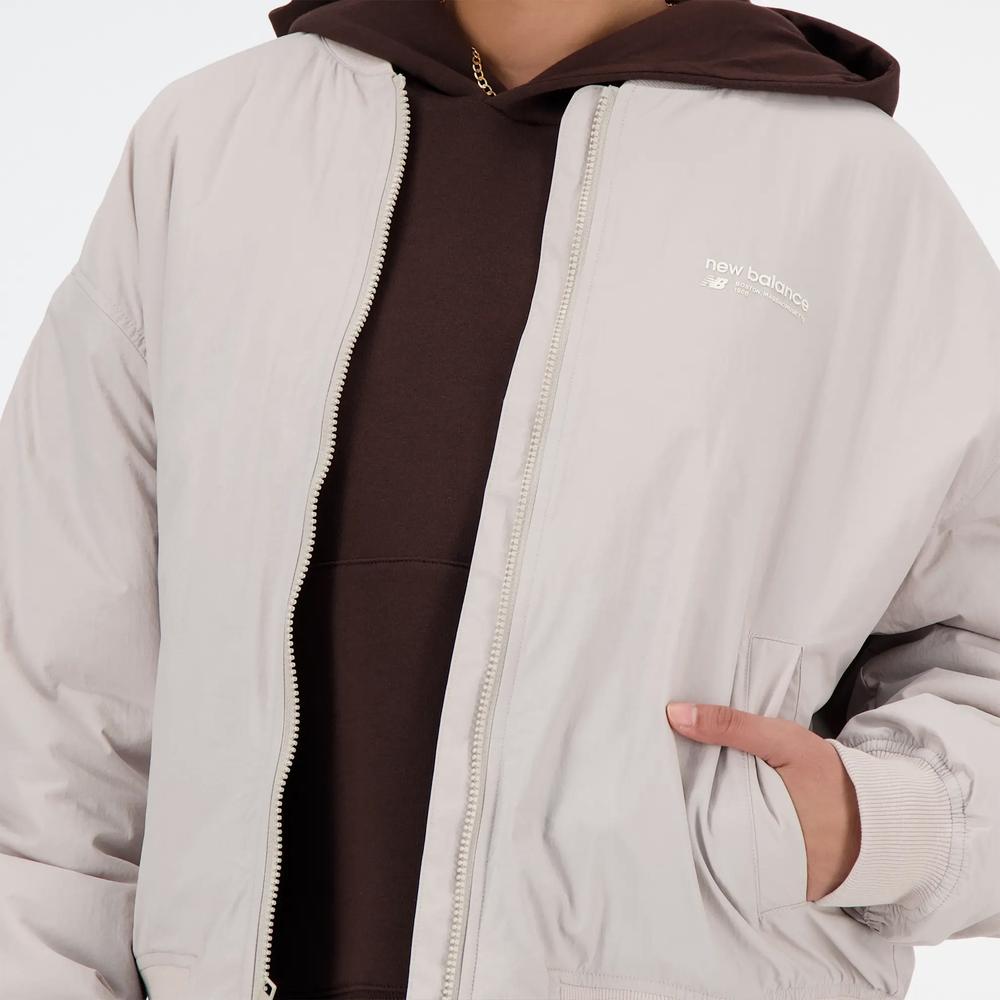 Női sportdzseki New Balance WJ33507MNK - rózsaszín