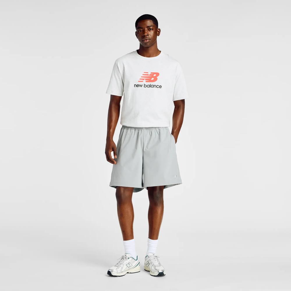 Férfi futónadrág New Balance MB6174CDYST - szürke