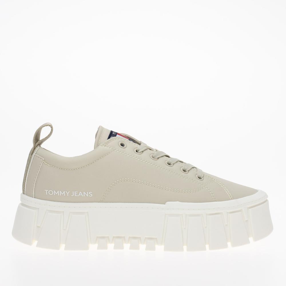 Cipő Tommy Jeans Recycled Cleat Chunky EN0EN02240-AEV - bézs