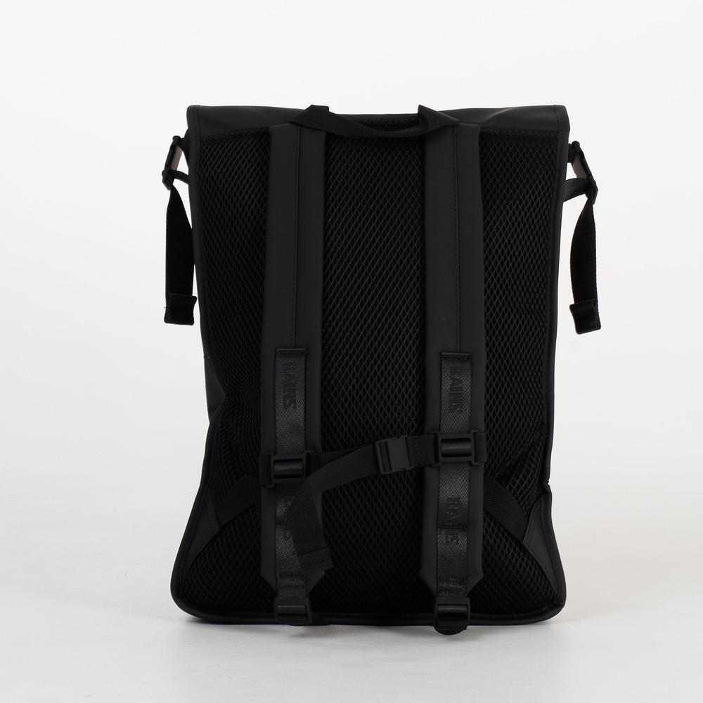 Hátitáska Rains Trail Rolltop 14320-01 - fekete