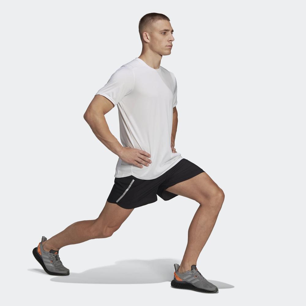 Póló adidas Designed 4 Running Tee HC9826 - fehér