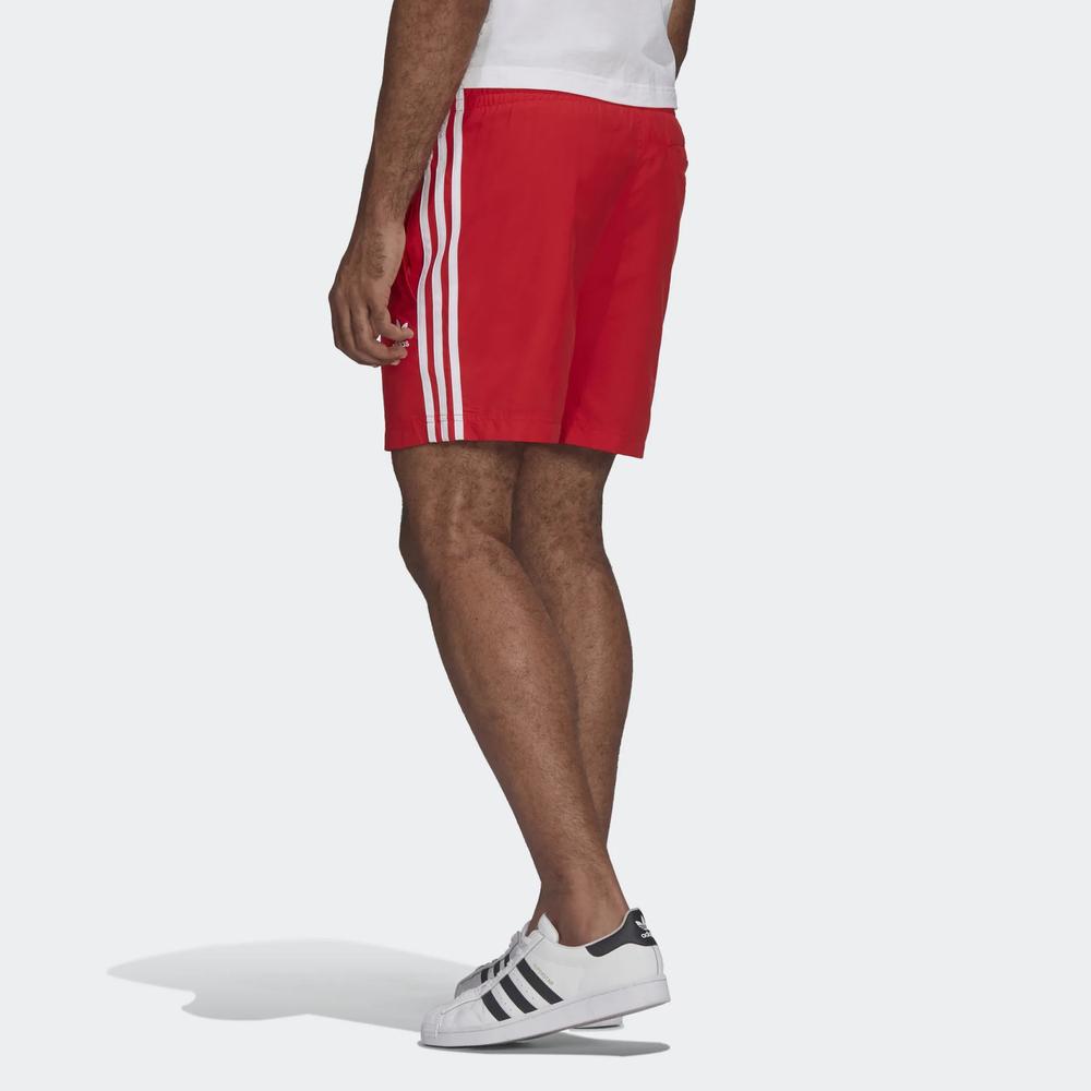 Rövidnadrág adidas Original Adicolor Classics 3-Stripes Swim HF2120 - piros