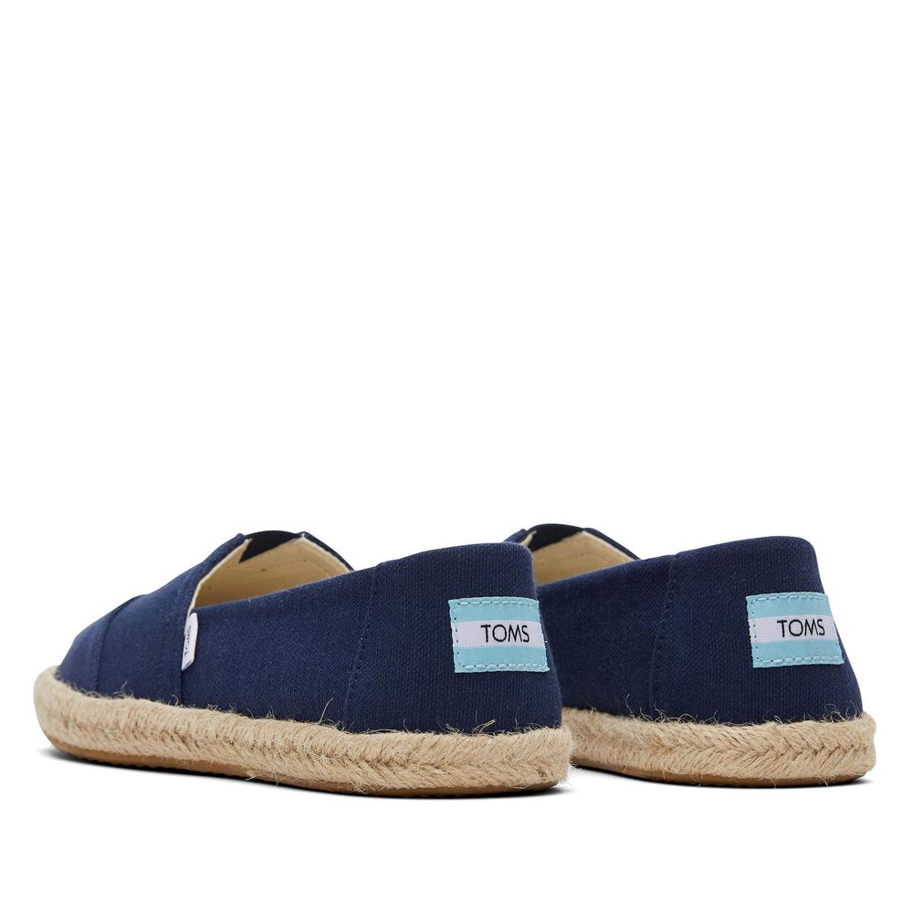 Cipő Toms Alpargata Recycled Cotton Rope Espadrille 10019674 - sötétkék