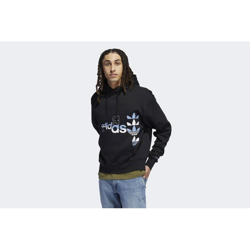 Pulóver adidas Originals Logo Play Hoodie H31323 - fekete
