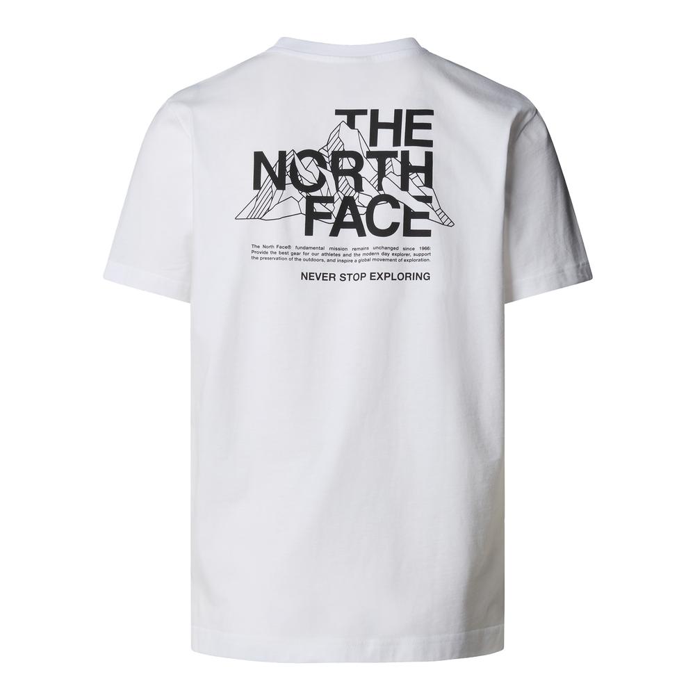 Férfi póló The North Face Mountain Sketch 0A8EE8FN41 - fehér