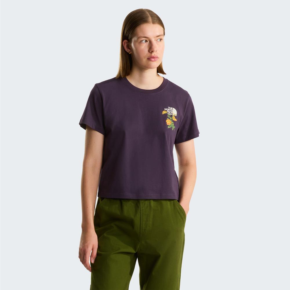 Női póló The North Face Flora 0A8G9QG5O1 - lila