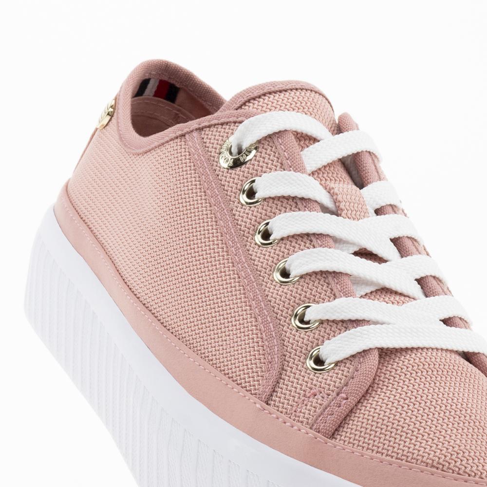 Cipő Tommy Hilfiger Platform Vulcanized FW0FW07156-TQS - rózsaszín