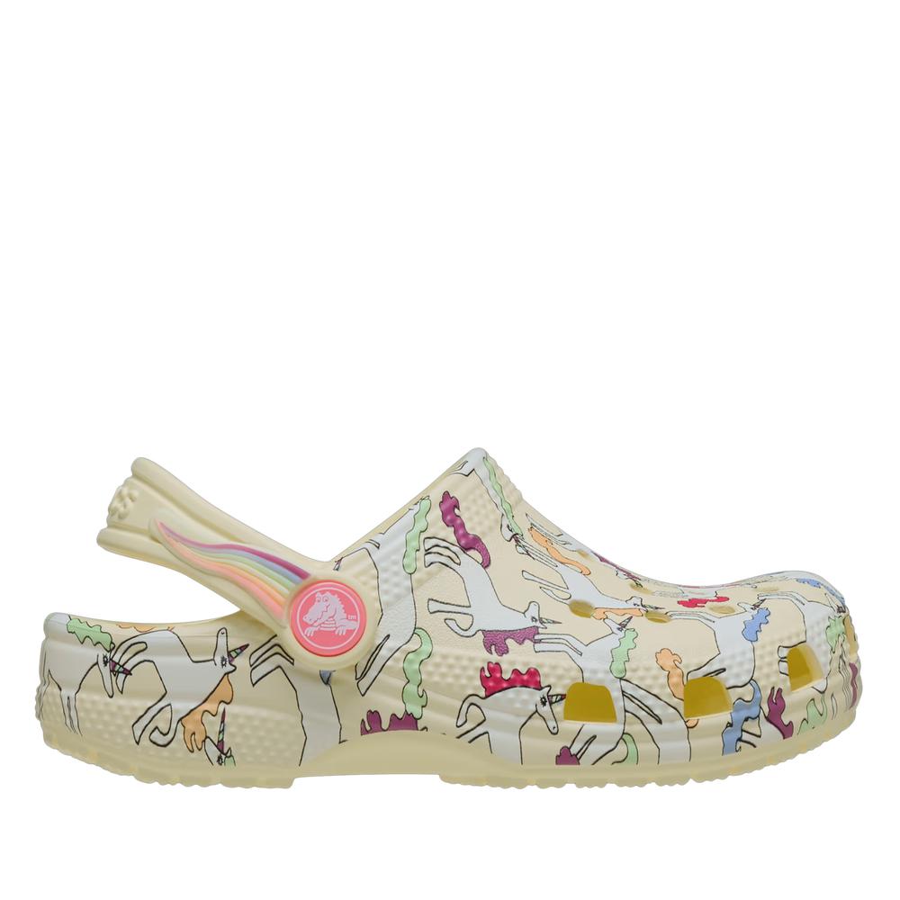 Flip Flop gyerek Crocs Classic Unicorn Graphic Clog 212515-7CJ - bézs
