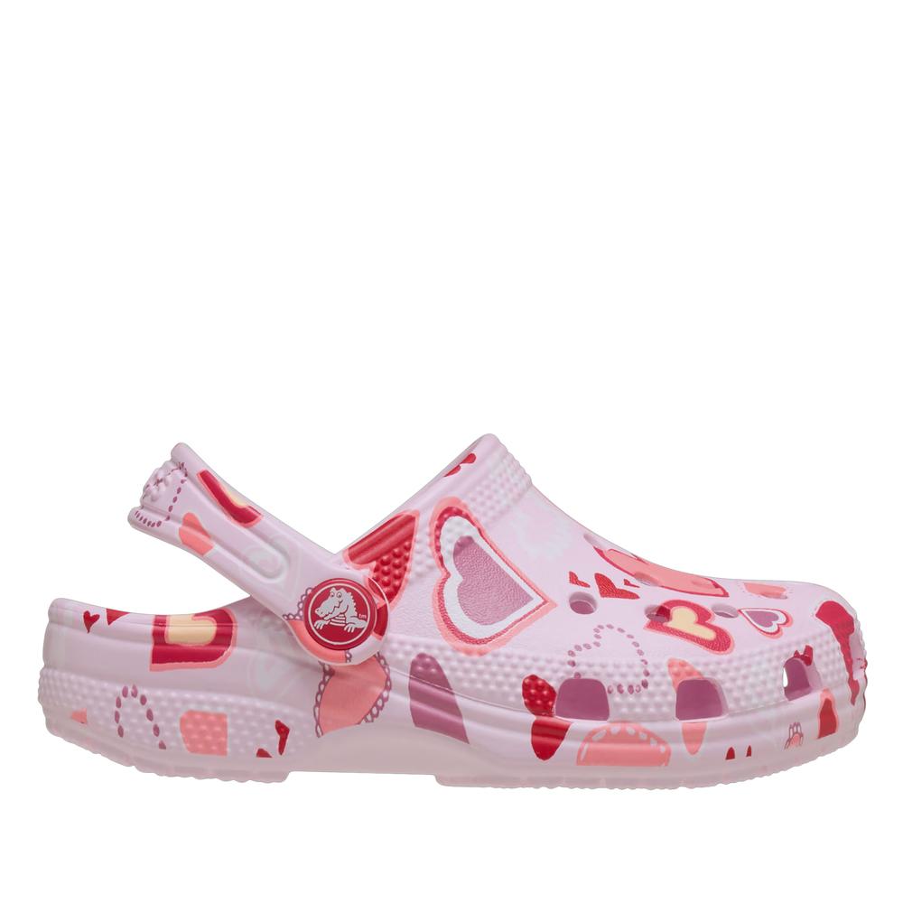 Flip Flop gyerek Crocs Classic Valentine's Day Clog 209755-7CI - rózsaszín