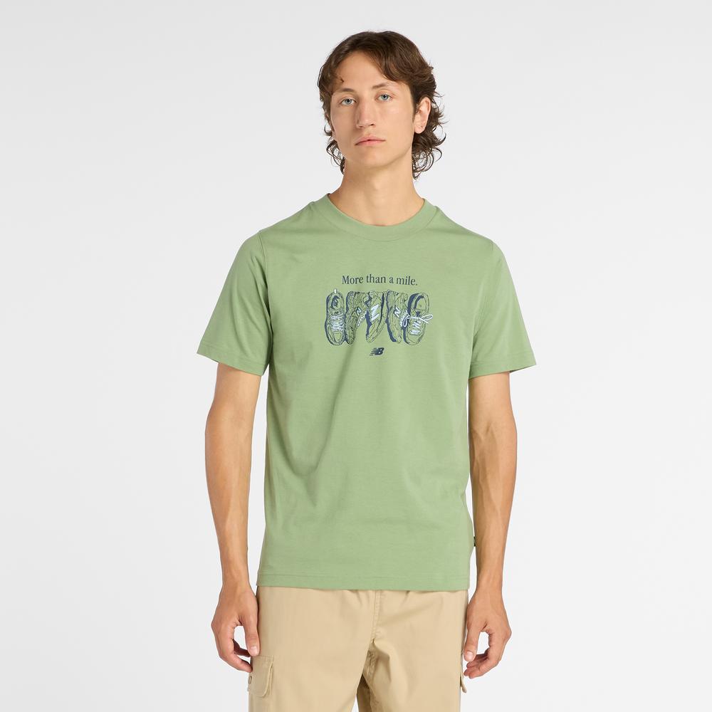 Férfi futópóló New Balance MT61778SAAR - zöld