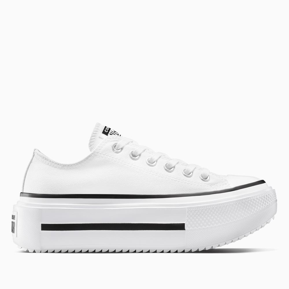Női cipő Converse Chuck Taylor All Star Lift Platform Leather A15491C - fehér