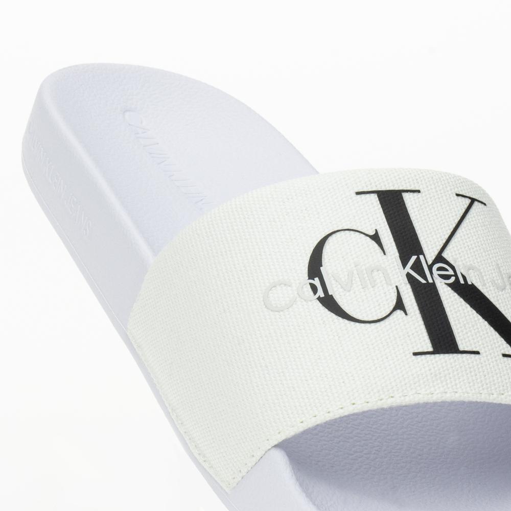 Flip Flop Calvin Klein Slide Monogram CO YW0YW00103-01W - fehér