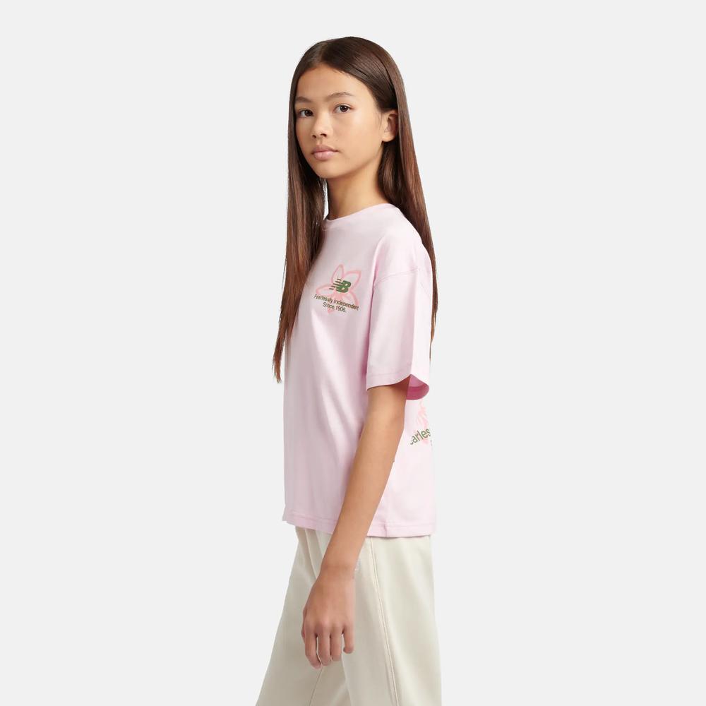 Póló gyerek New Balance YT6124R8LIR - rózsaszín