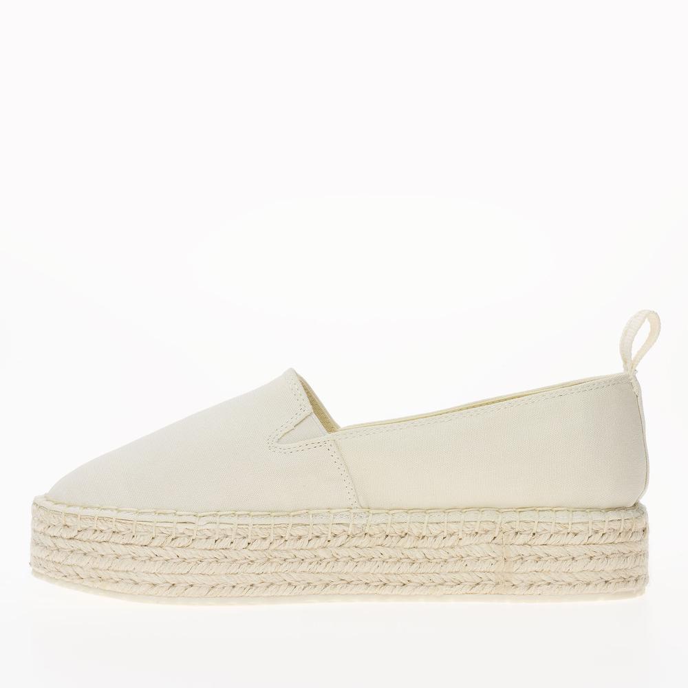 Cipő Calvin Klein Platform Espadrille ML BTW YW0YW01378-0F9 - fehér