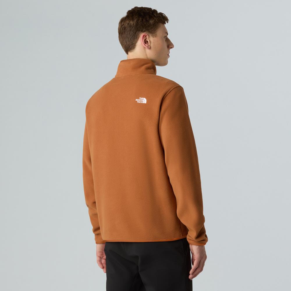 Pulóver férfi The North Face Glacier 1/4 Zip Fleece 0A8D0QBOE1 - barna