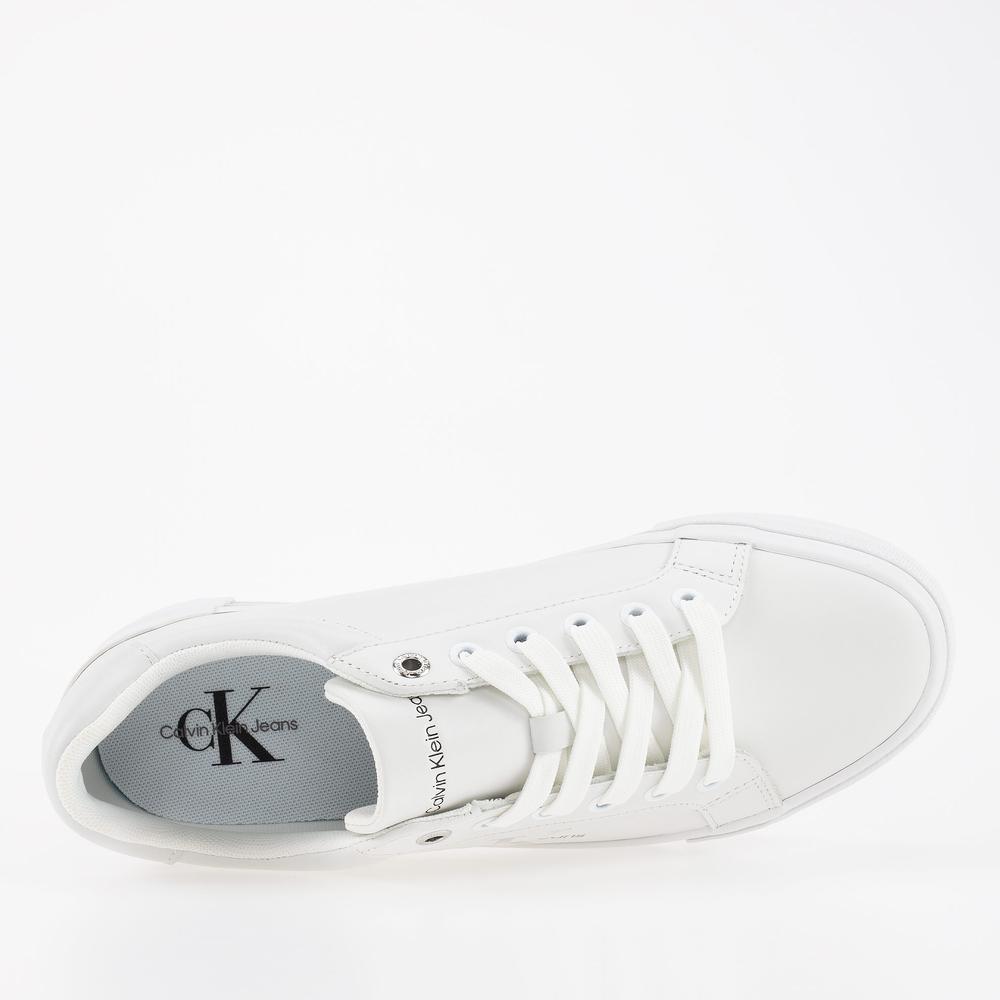 Buty Calvin Klein Jeans Vulc Flatform Bold Lth YW0YW00821-0K8 - białe