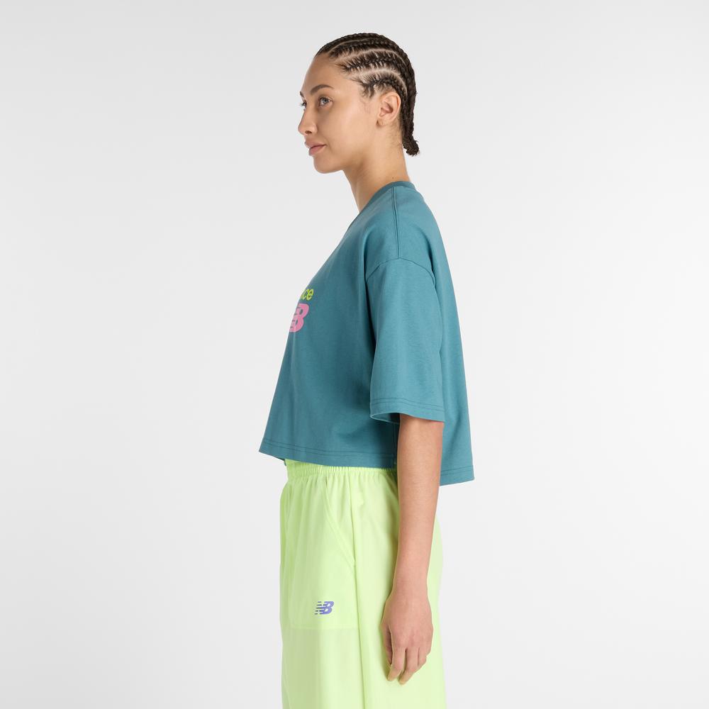 Női póló New Balance WT51908AAZ - kék