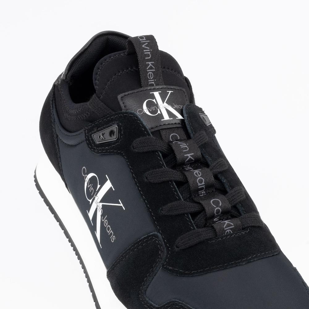 Cipő Calvin Klein Jeans Runner Sock Laceup YM0YM00553-01H - fekete