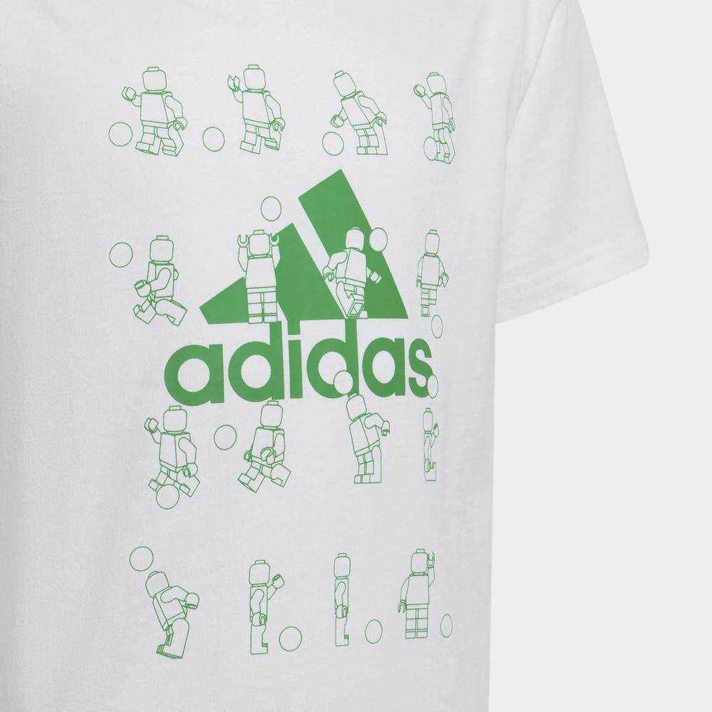 Póló adidas x LEGO Football Graphic Tee HA0929 - fehér