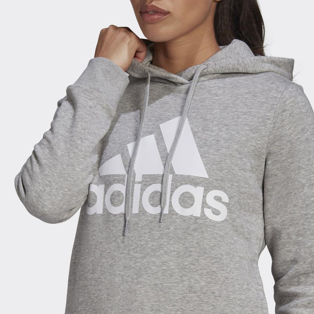 Pulóver adidas Loungewear Essentials Logo Fleece Hoodie GL0719 - szürke