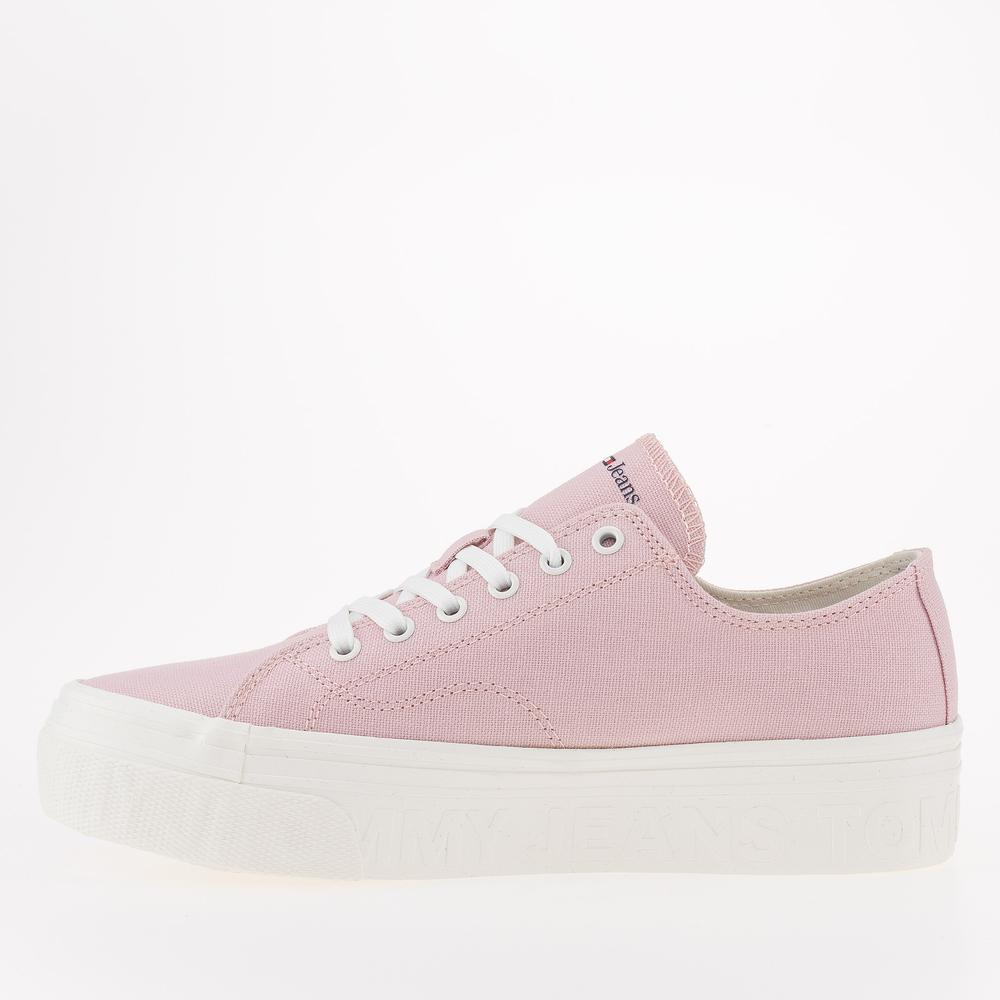 Cipő Tommy Jeans Lace-Up Flatform EN0EN02173-TH2 - rózsaszín