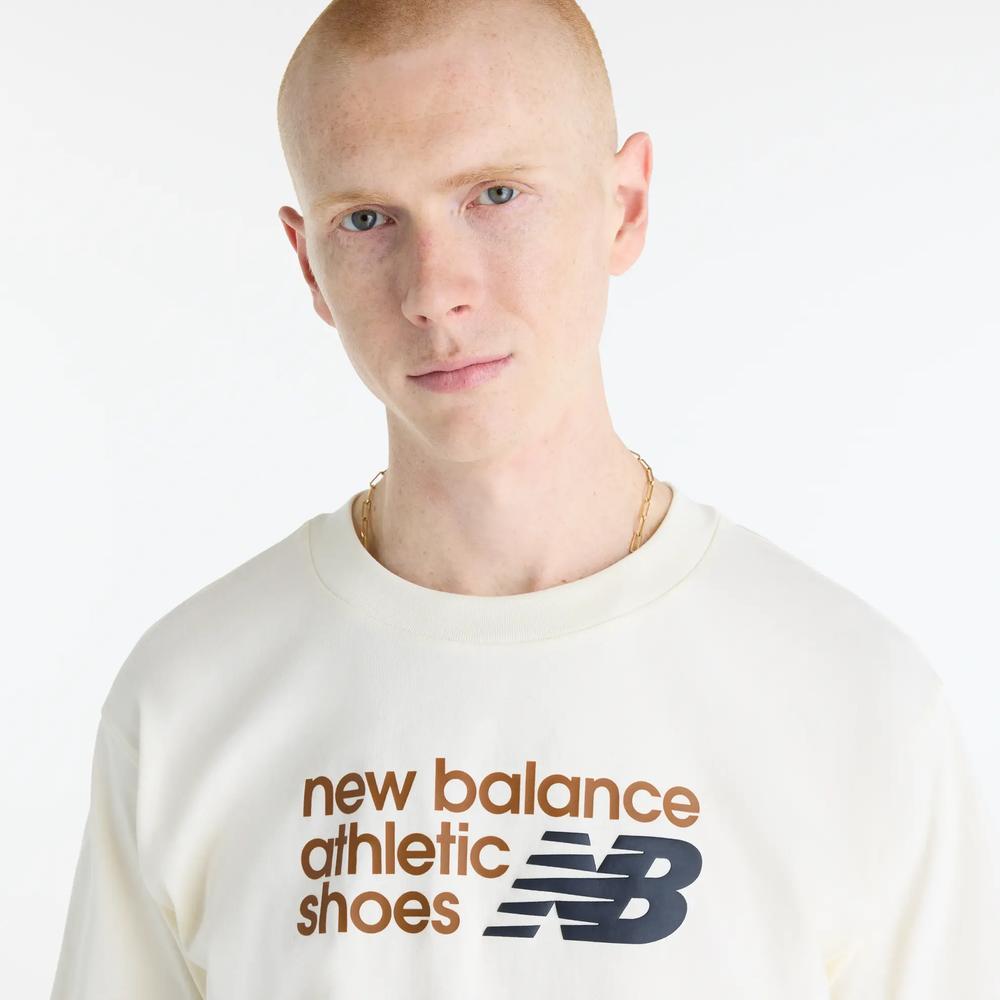 Férfi póló New Balance MT51900AGA - bézs