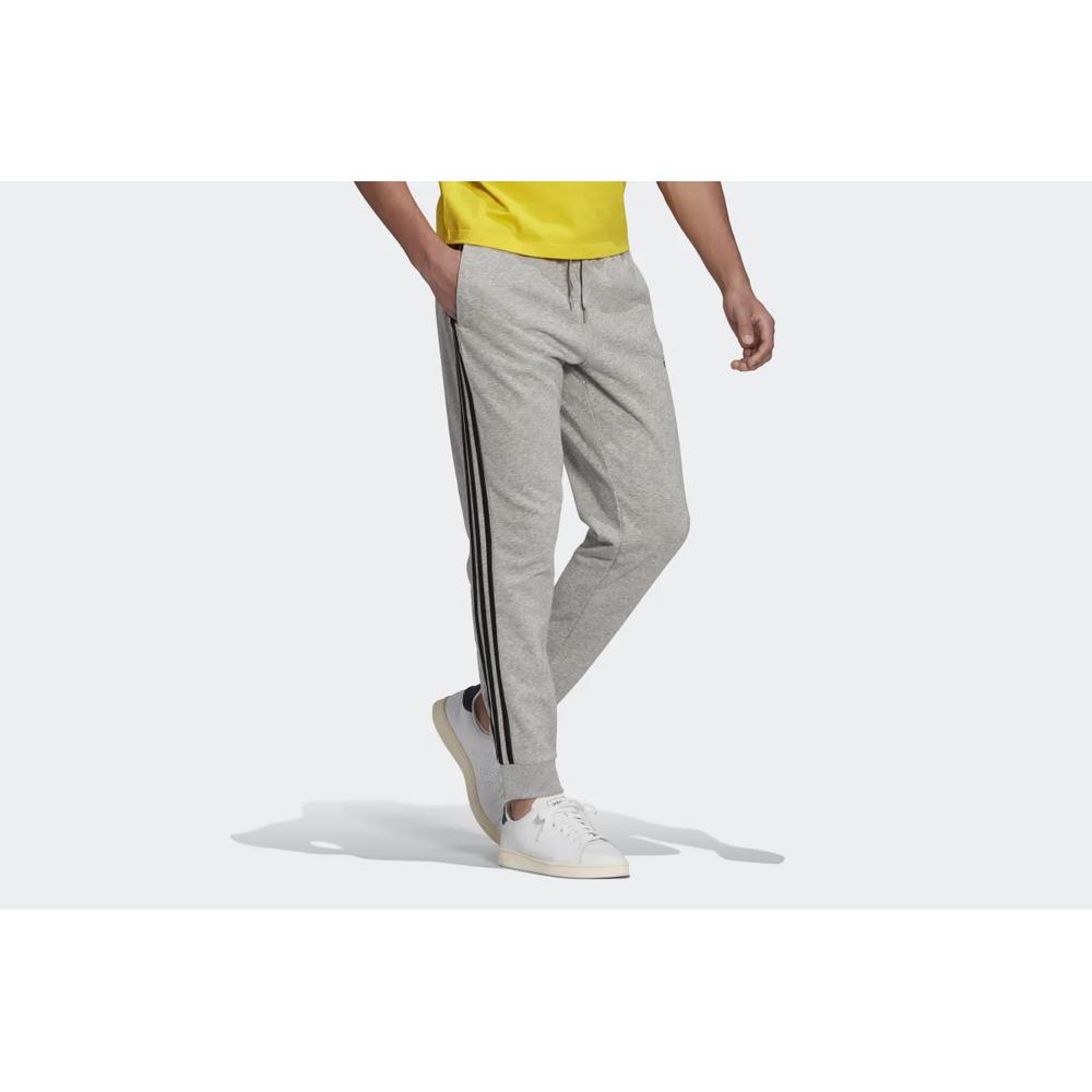 Alsonadrág adidas Essentials French Terry Tapered Cuff 3-Stripes Pants GK8889 - szürke