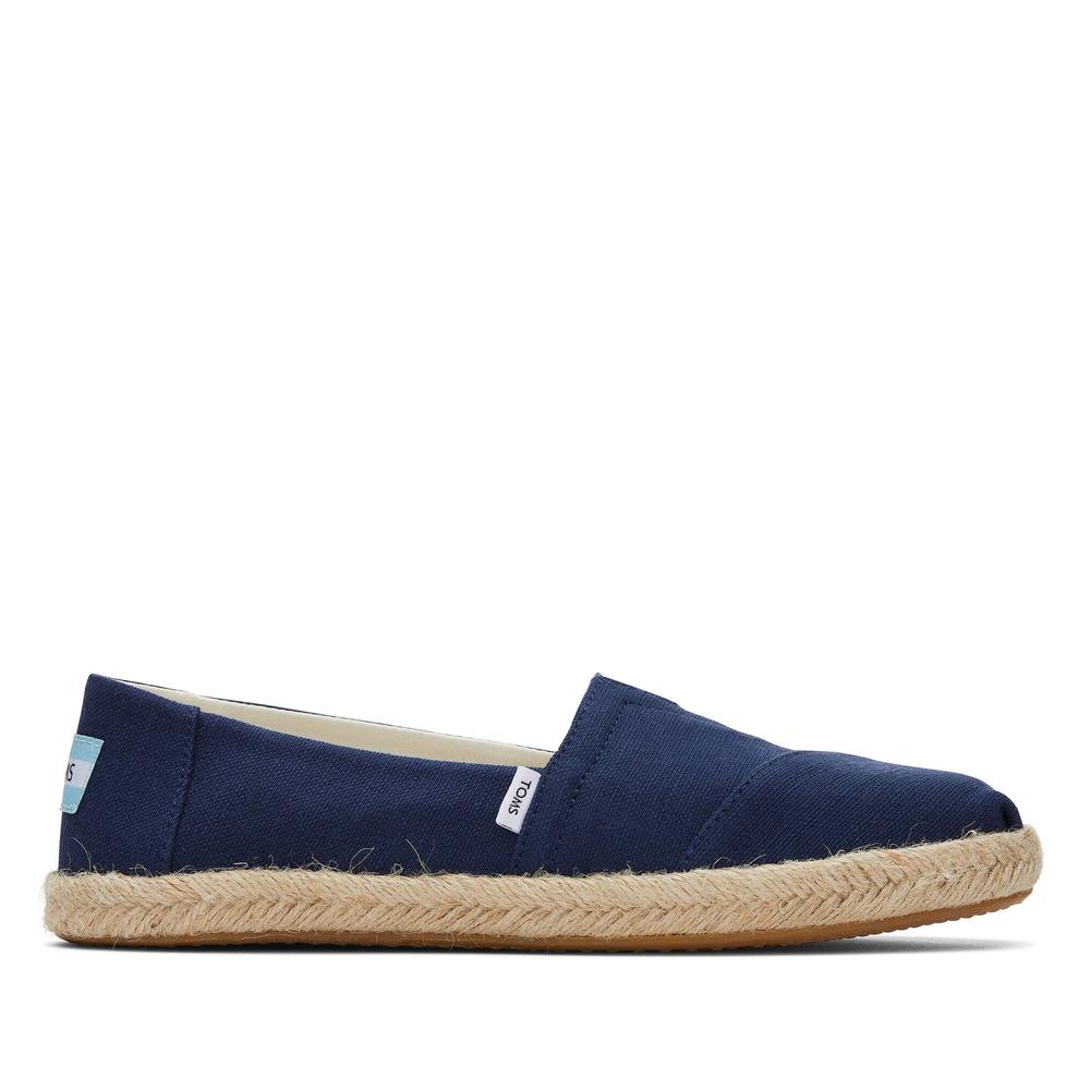 Cipő Toms Alpargata Recycled Cotton Rope Espadrille 10019674 - sötétkék