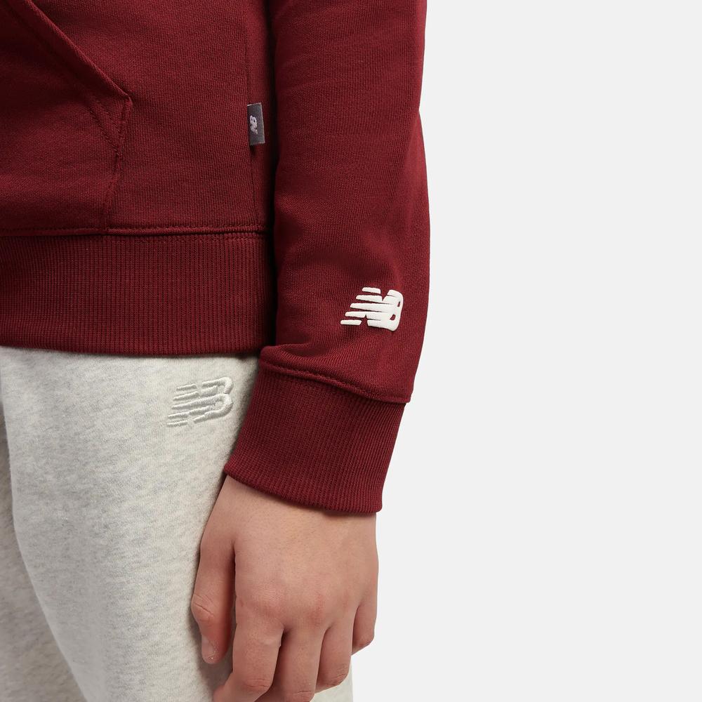 Gyerek felső New Balance LAKB0347MHB - gesztenyebarna