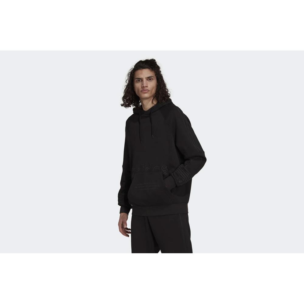 Pulóver adidas Originals Graphics Tricolor Hoodie H13453 - fekete
