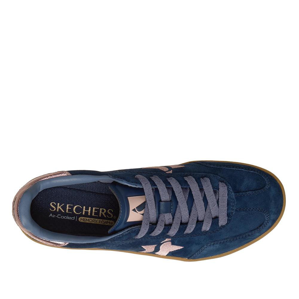 Női cipő Skechers Academy HI - Elevated Essence 185430NVPK - sötétkék