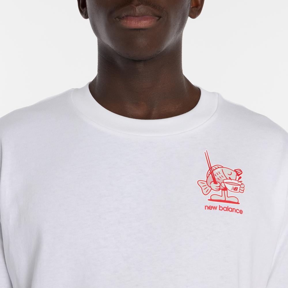 Férfi futópóló New Balance MT61H51DWT - fehér