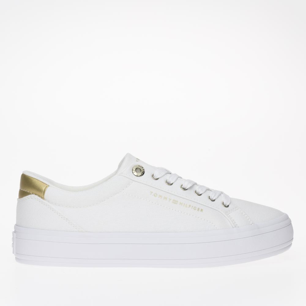 Cipő Tommy Hilfiger Essential Vulc Canvas FW0FW07682-YBS - fehér