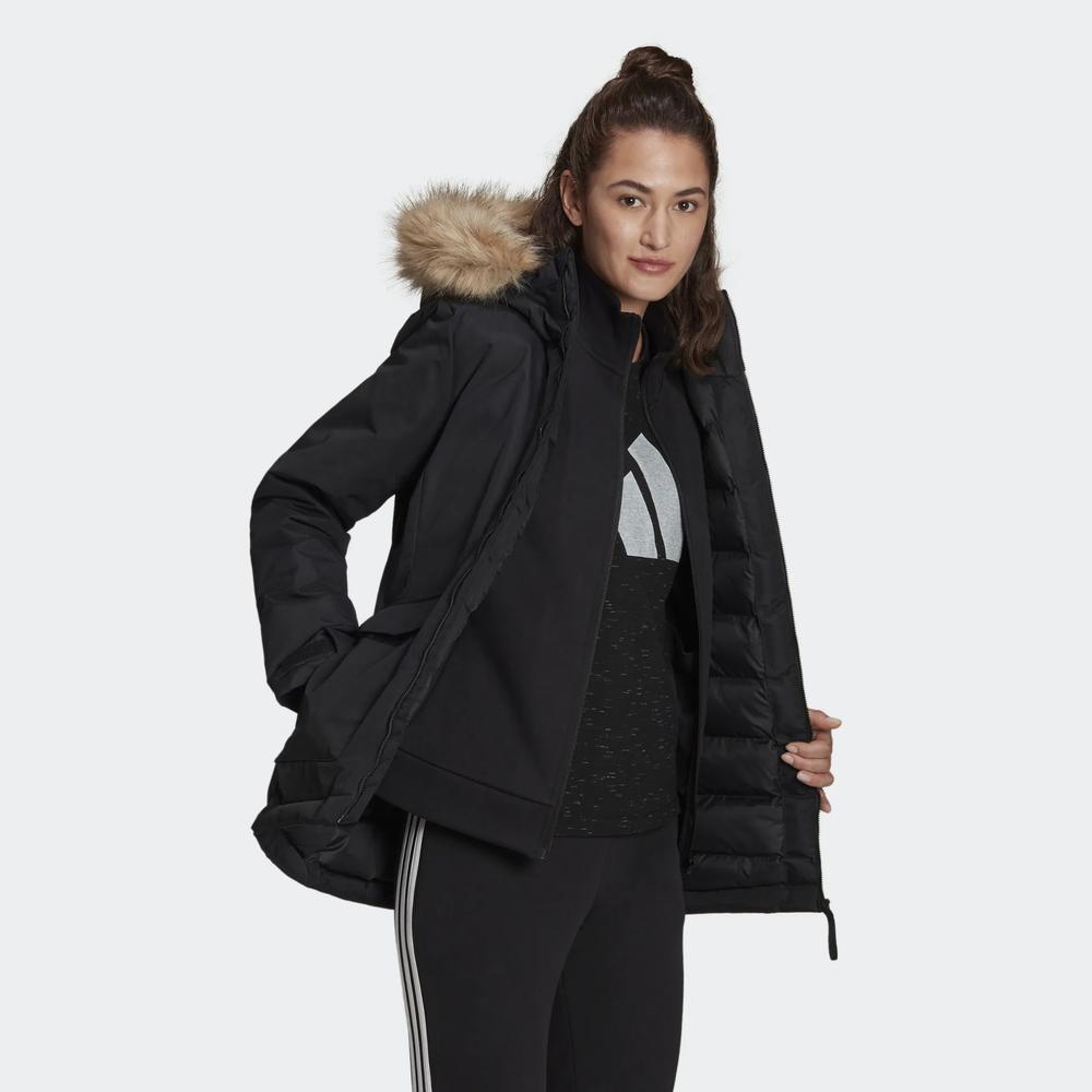 Dzseki adidas Utilitas Hooded Hooded Parka GT1707 - fekete