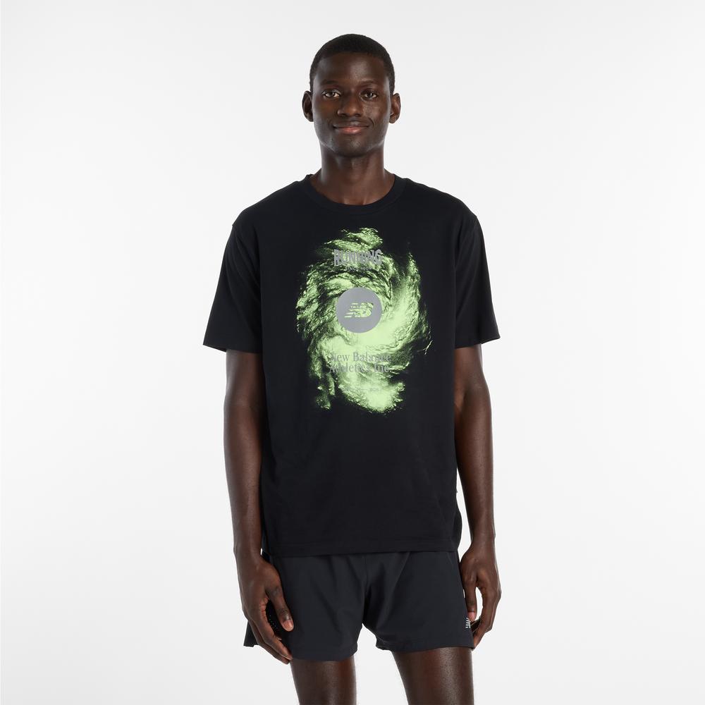 Férfi futópóló New Balance Vortex Performance MT6164W1BK - fekete