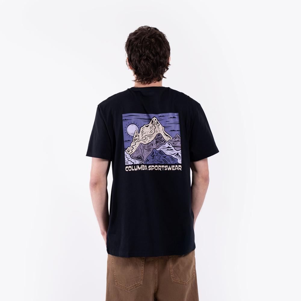 Férfi póló Columbia CSC Back Graphic 2155021013 - fekete