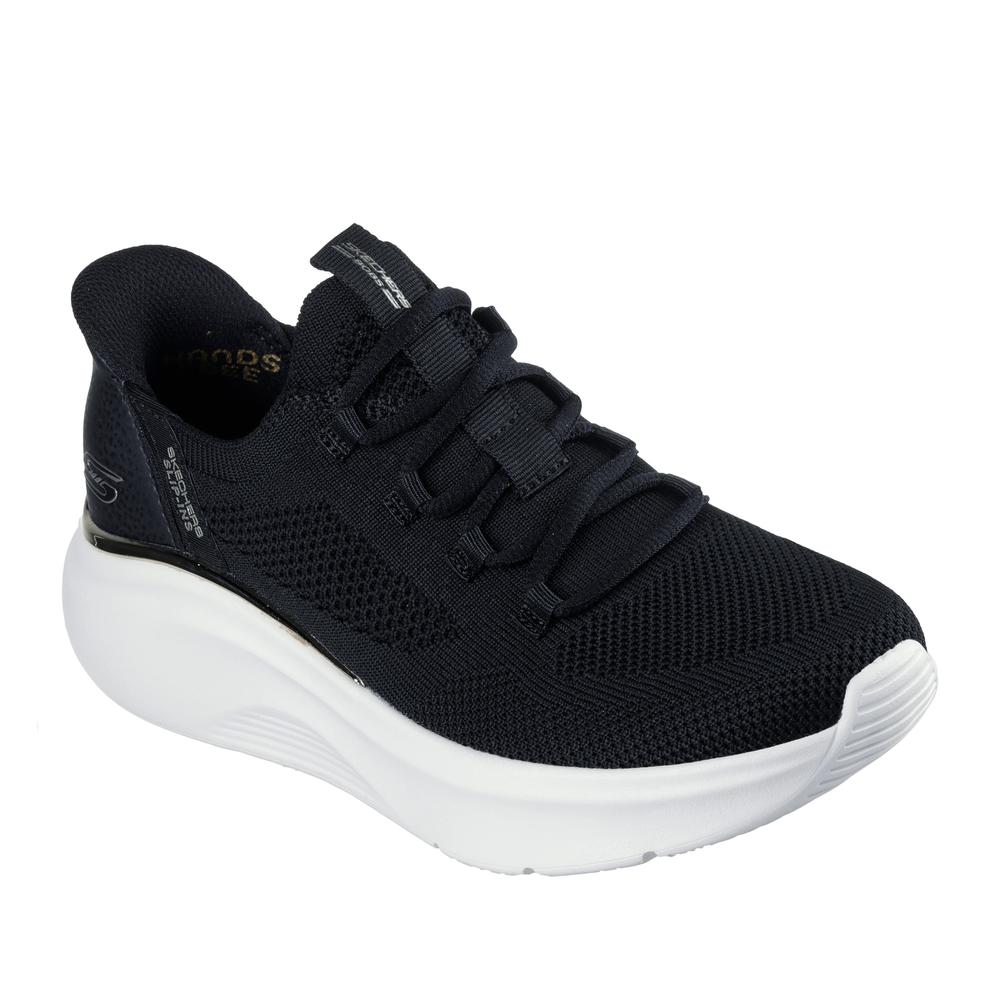 Női cipő Skechers Slip-ins Bobs Sport B Love Tru Delight 117617BLK - fekete