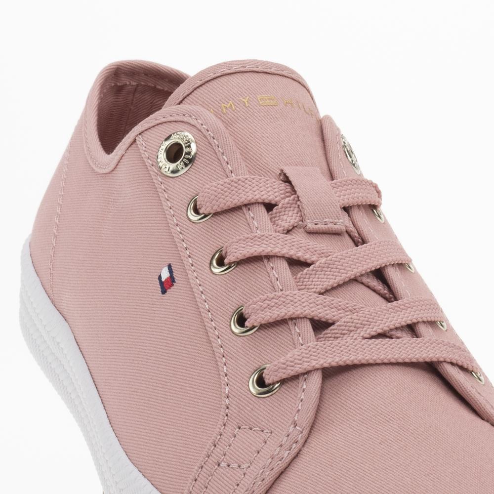 Cipő Tommy Hilfiger Essential Vulcanized Sneaker FW0FW07119-TQS - rózsaszín