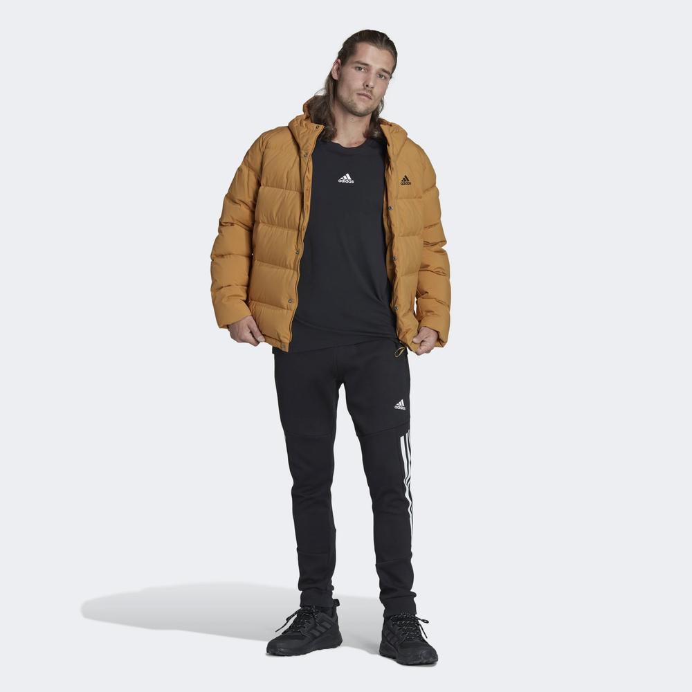 Dzseki adidas Helionic Hooded Down HG8748 - barna