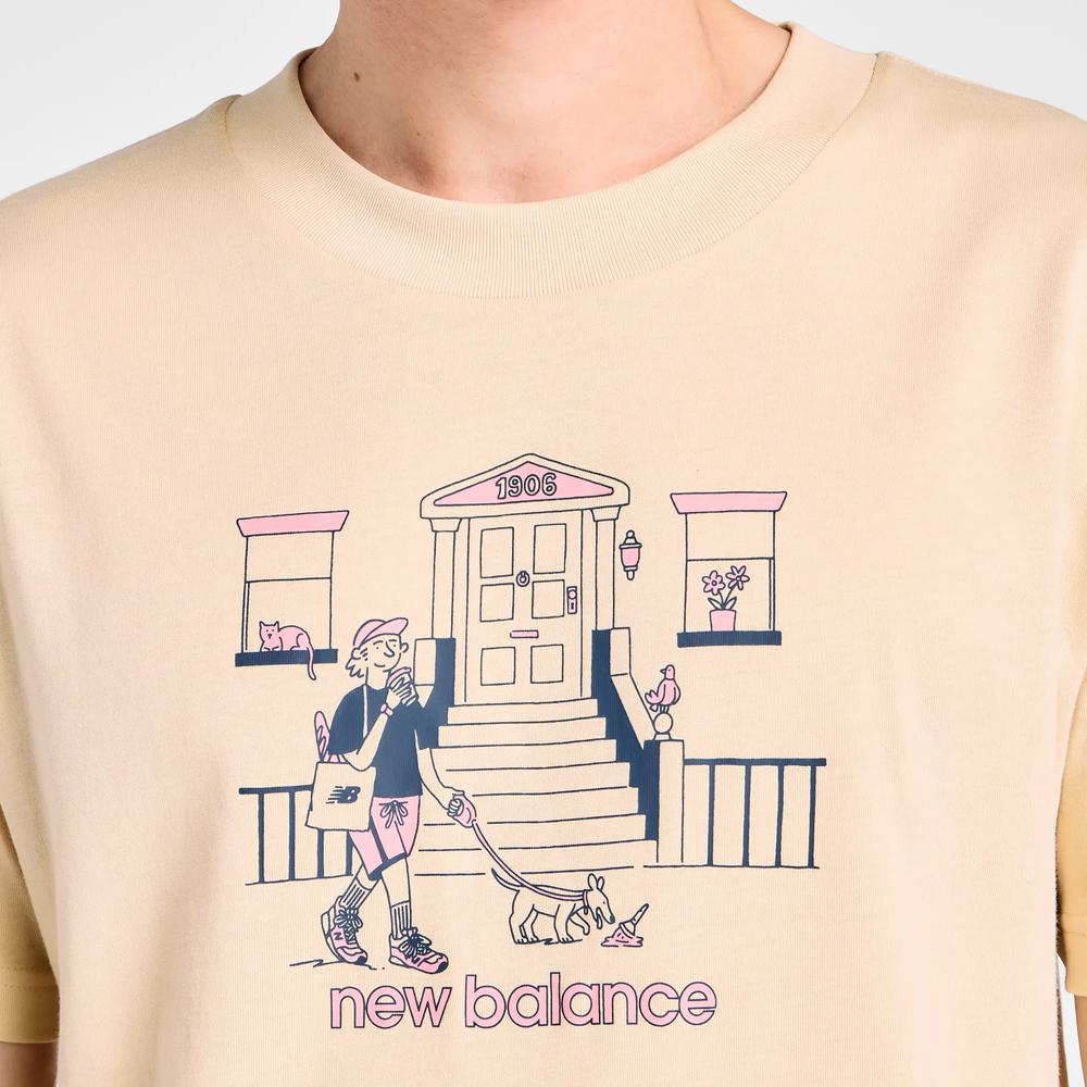 Férfi póló New Balance MT61Y0XJABC - bézs