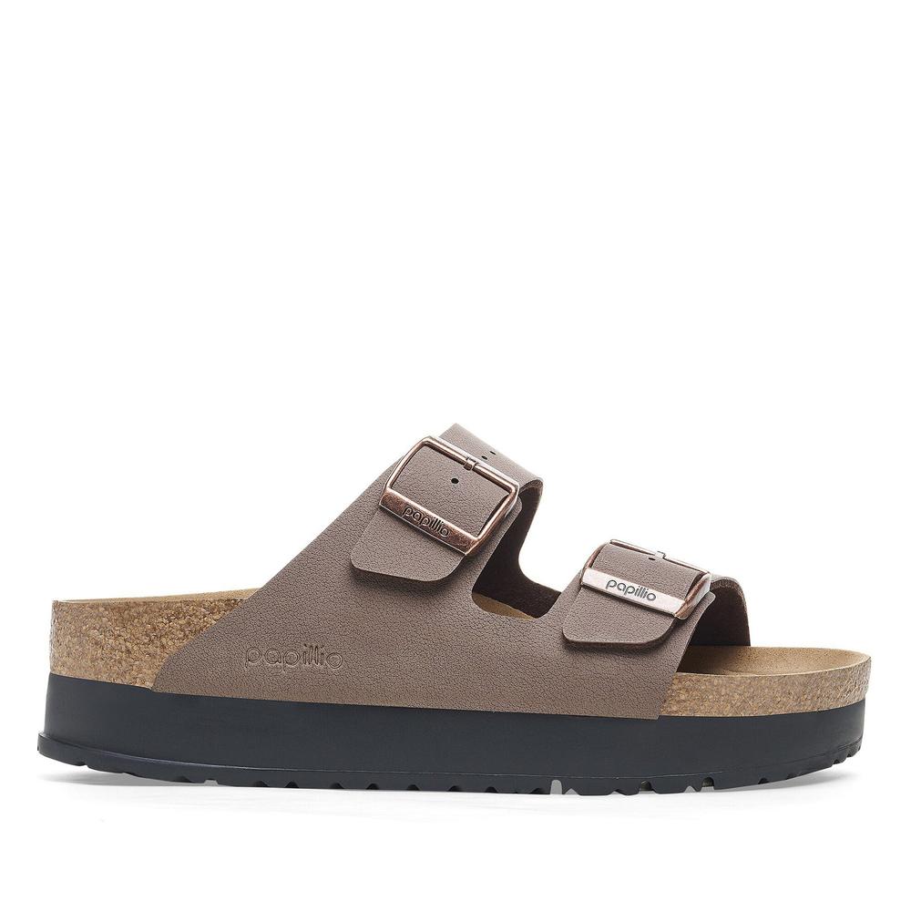 Női flip flop Birkenstock Arizona PAP Flex Platform 1027417 - barna
