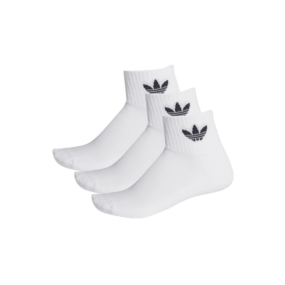 Zokni adidas Mid-Cut Crew Socks 3 Pairs FT8529 - fehér