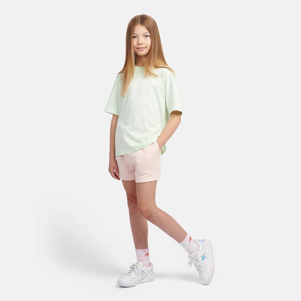 Gyerek rövidnadrág New Balance LAKG0006PIE - rózsaszín