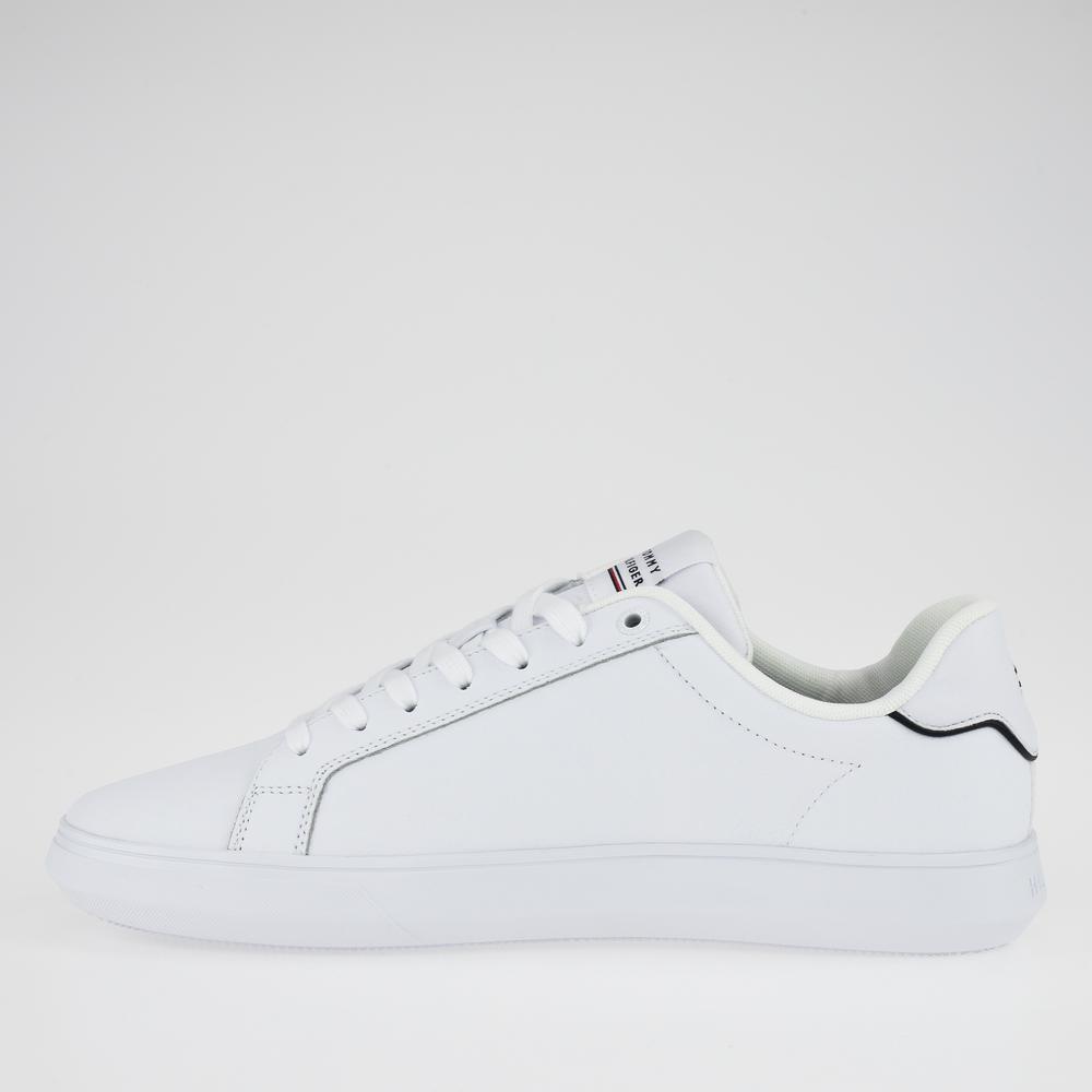 Cipő Tommy Hilfiger Corporate Leather Cup Stripes FM0FM04732-YBS - fehér